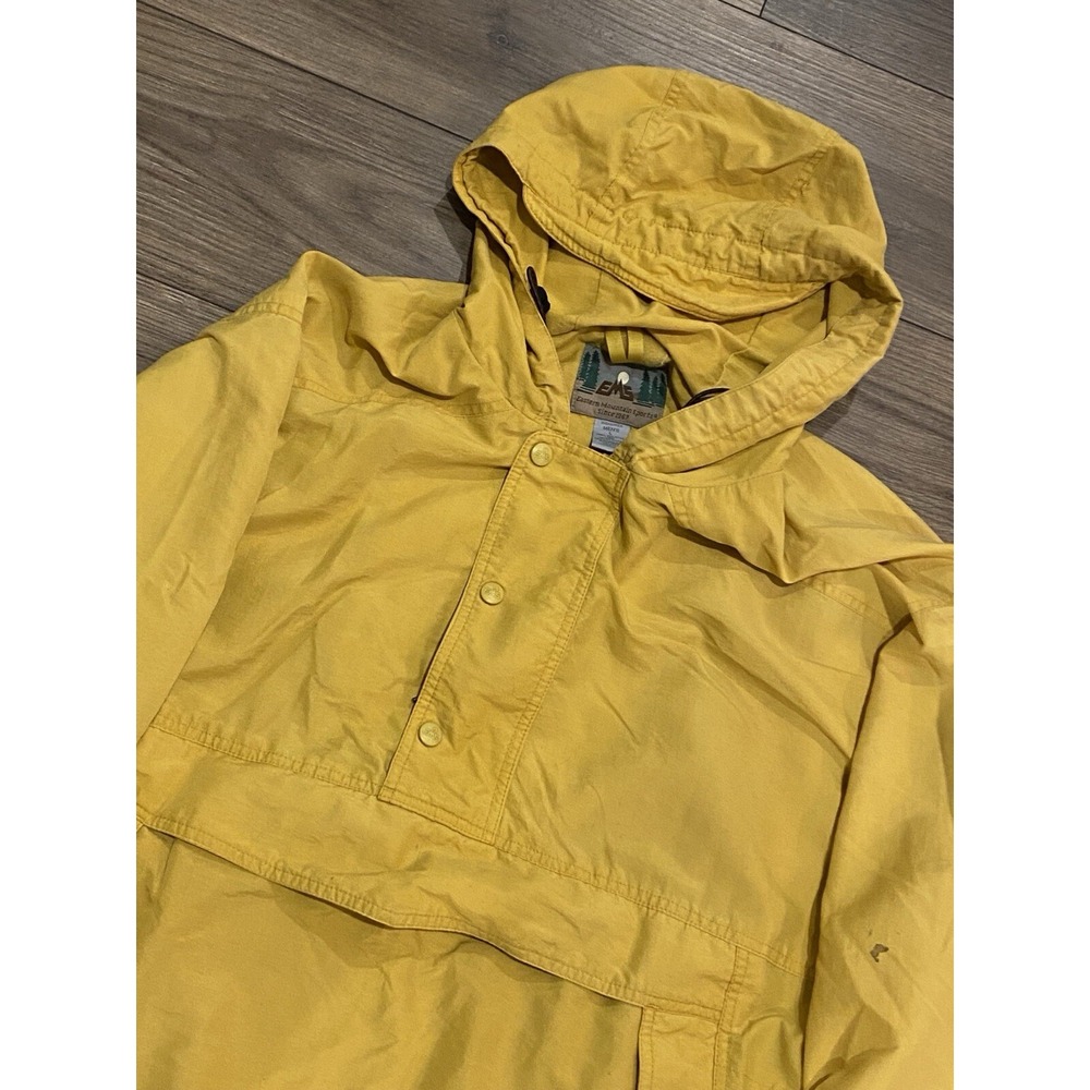 Vintage Eastern Mountain Sports Anorak EMS Nylon Windbreaker Hood Jacket Mens L - Picture 5 of 9